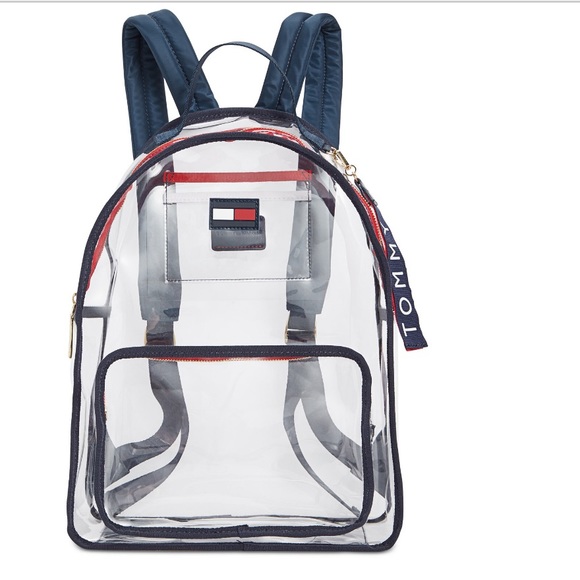 tommy hilfiger clear backpack